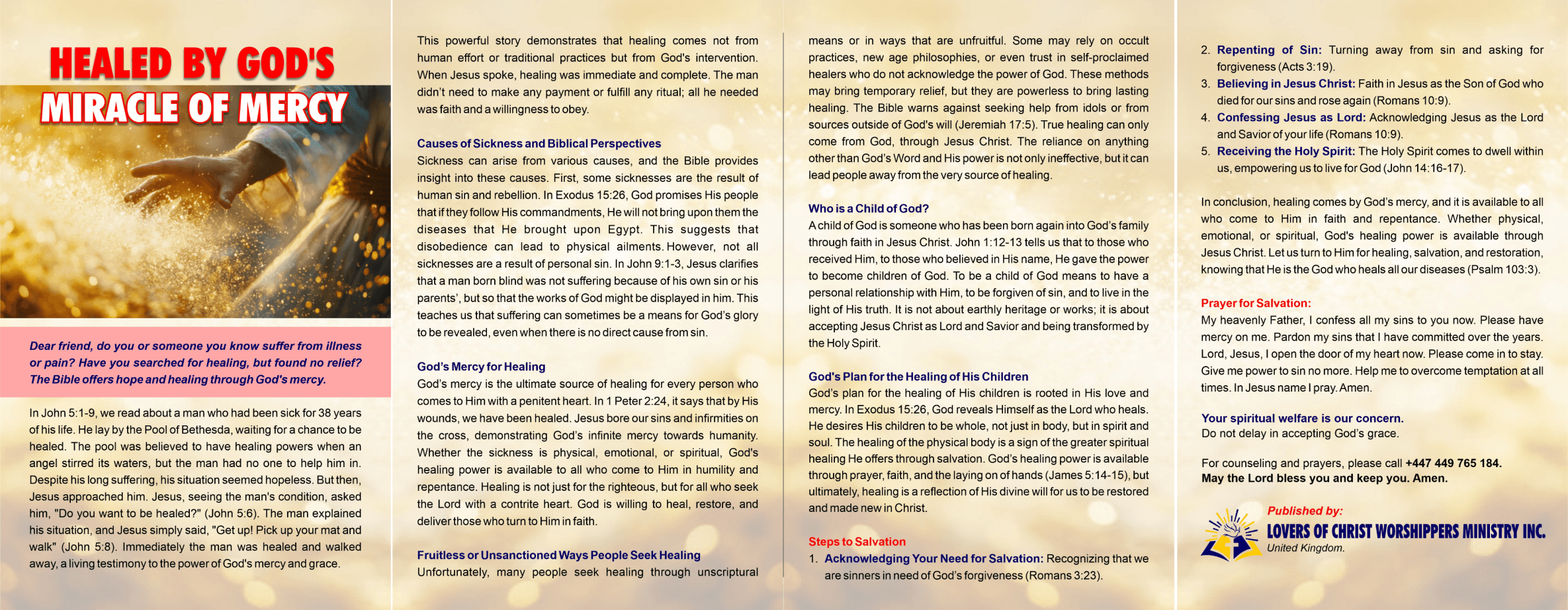 Healed By God's Miracle of Mercy